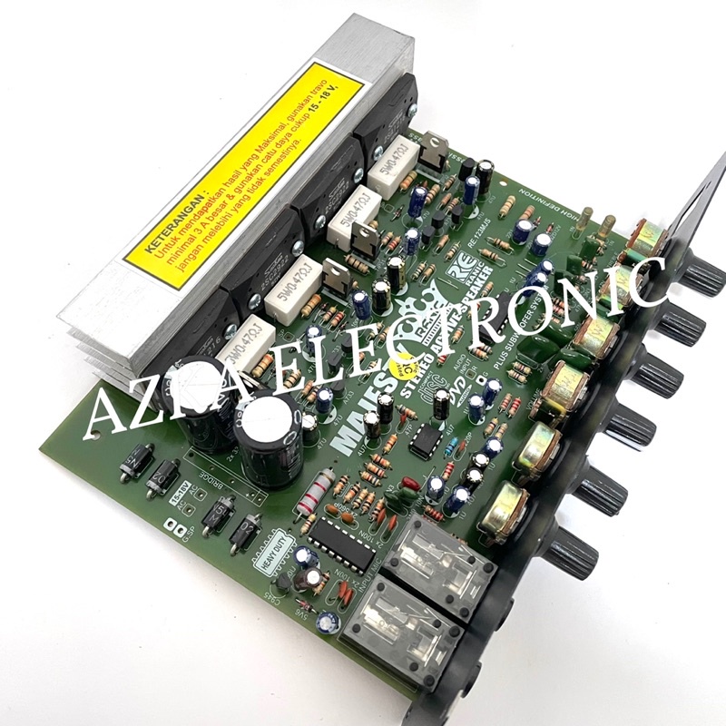 Kit Power Amplifier Speaker Aktif Stereo Karaoke Plus Echo 1700W PMPO