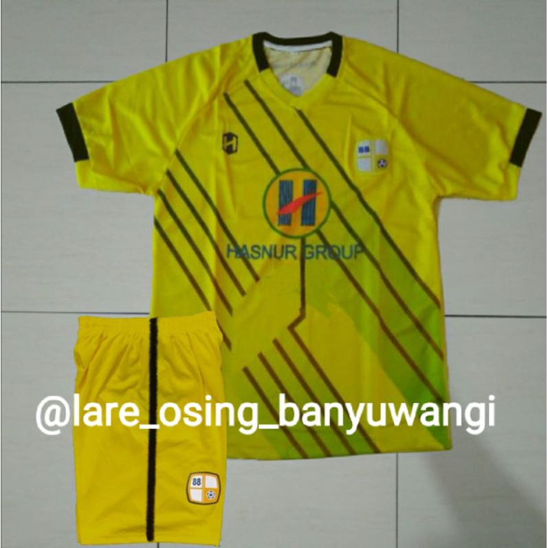 SETELAN DEWASA BARITO PUTERA 2020 HOME KUNING JERSEY CELANA LIGA 1 PRINTING TERBARU