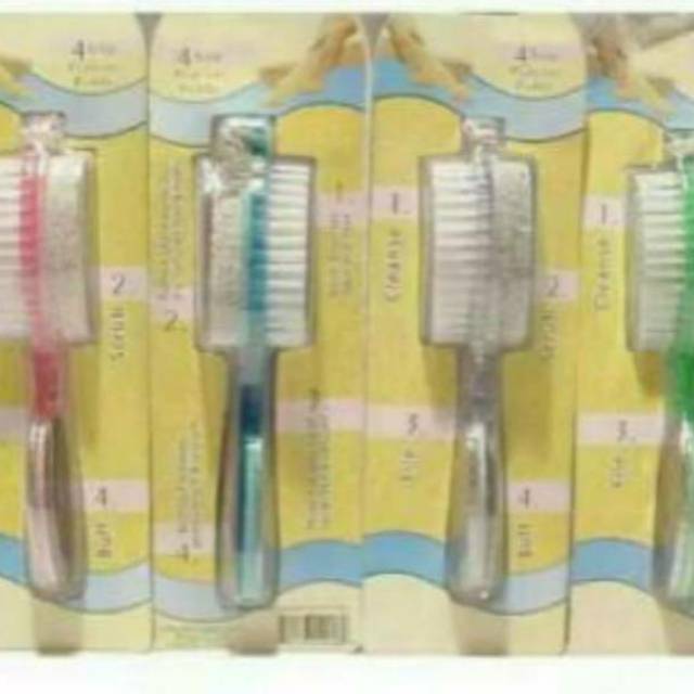 Sikat kaki Batu apung 4 in 1 Pedicure Brush