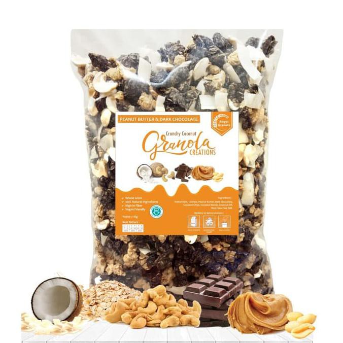 

ROYAL Granola Creations 1 KG PEANUT BUTTER & DARK CHOCOLATE