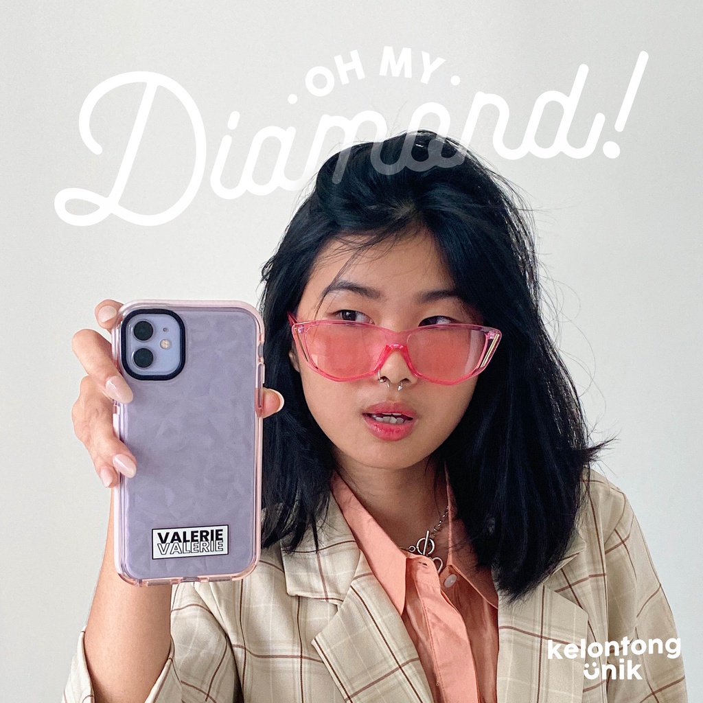 LANGSUNG KIRIM TANPA PO | (Seri 1) For iPhone - OMD! OH MY DIAMOND Case - Premium Case Custom Nama