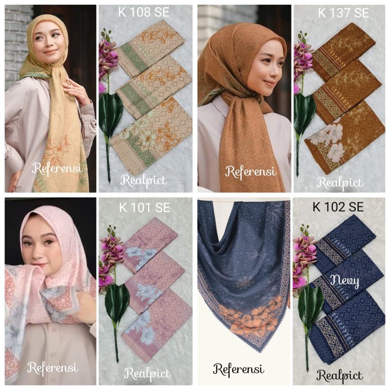 jilbab segi empat motif segi empat voal motif kerudung denay terbaru(grosir)