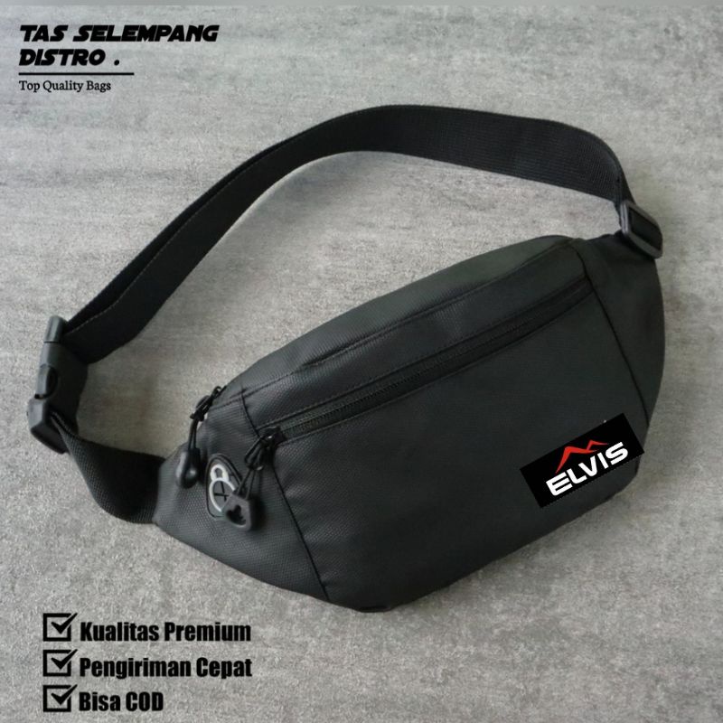 Tas selempang anti air pria waistbag waterproof official elvis aziz