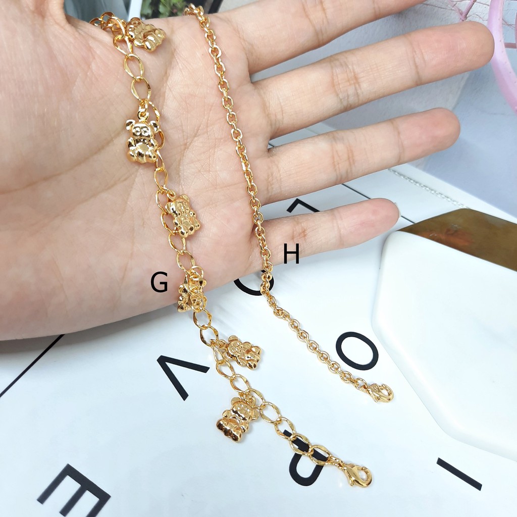 Gelang Tangan Xuping Fashion Rantai Love Ukir Disco Ball - BB413