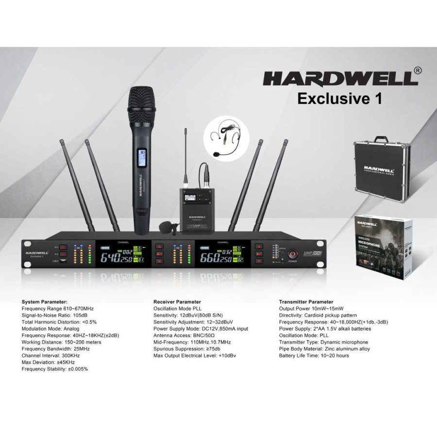 Mic Wireless Hardwel Exclusive 1 / Exclusive-1 Clip On Original