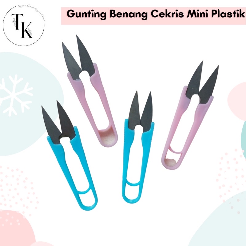 Gunting Benang Cekris Mini Plastik