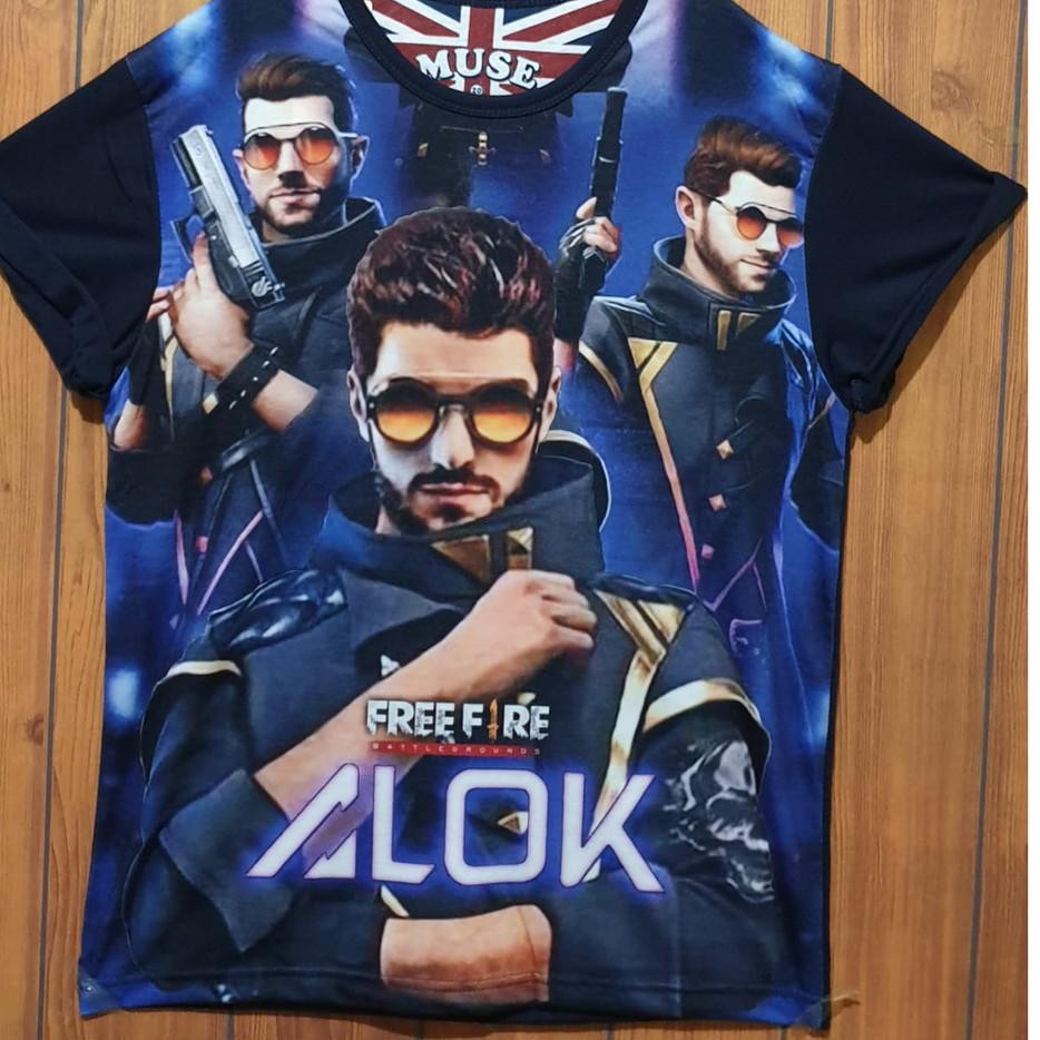 Anita Shop Baju Kaos TShirt Anak Cowok Baju Bettleroyal Karakter DJ Alok FreeFire Game Mabar TER Shopee Indonesia