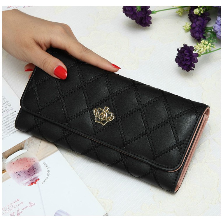 dompet panjang mahkota new Korean version metal crown wallet (4E3) bdo089