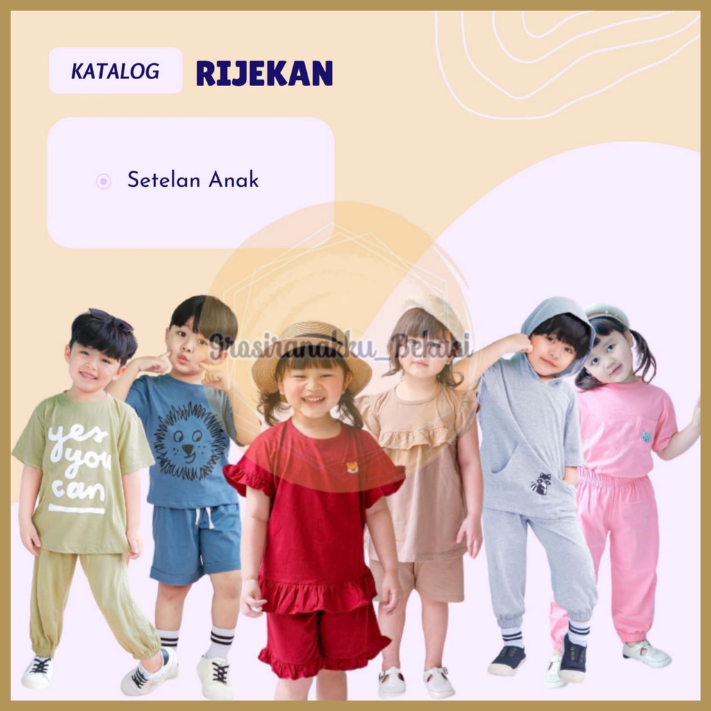 Rijekan Setelan Murah Anak Grade B