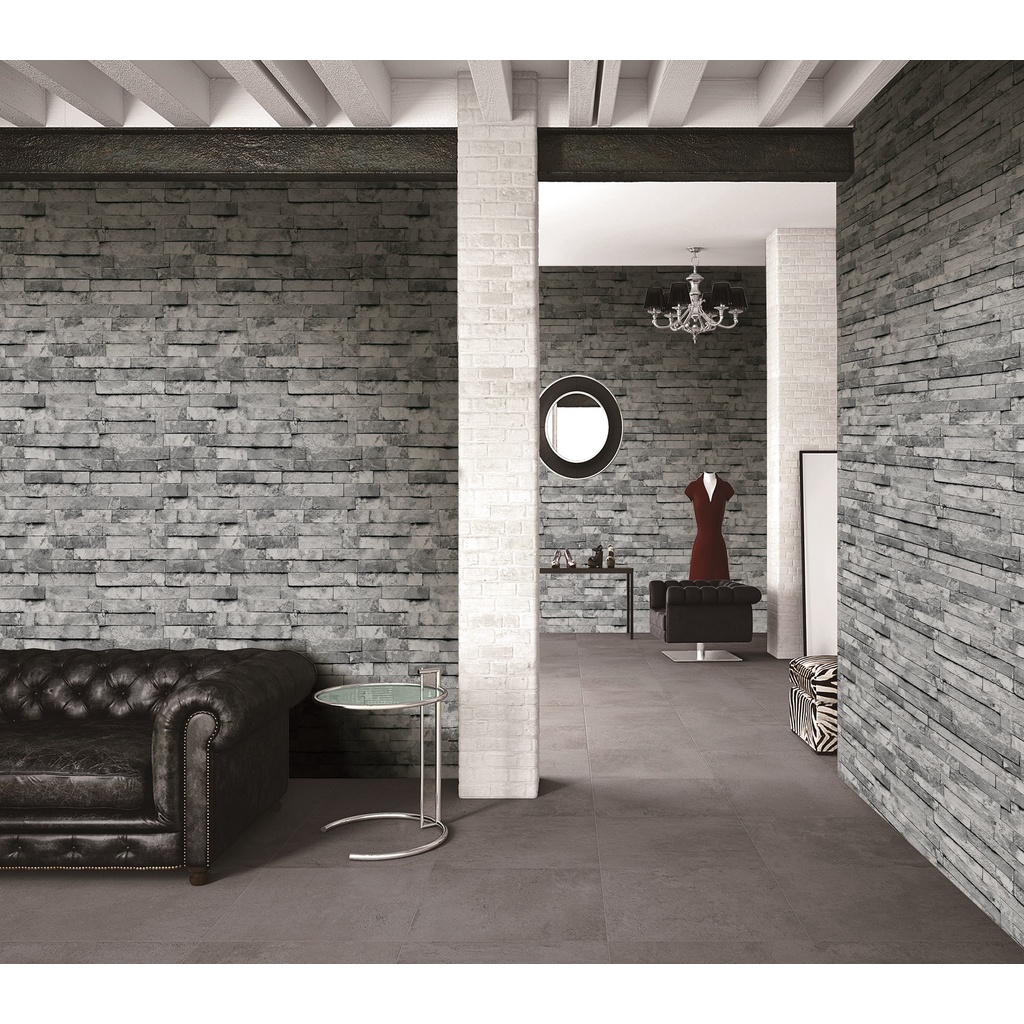 Wallpaper dinding premium bahan vinyl motif batu alam B93