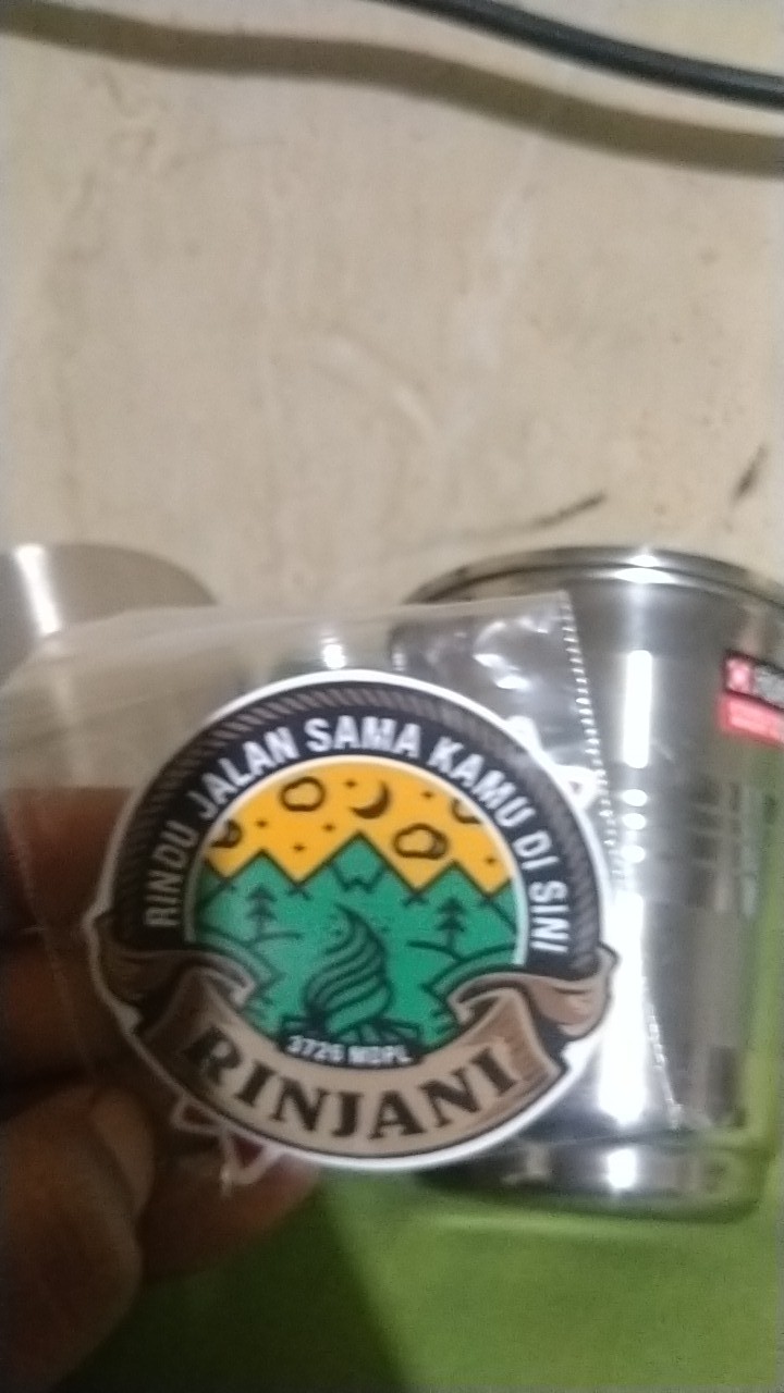 Gelas Stainless Steel 240 Ml Bonus Stiker Gunung Waterproof
