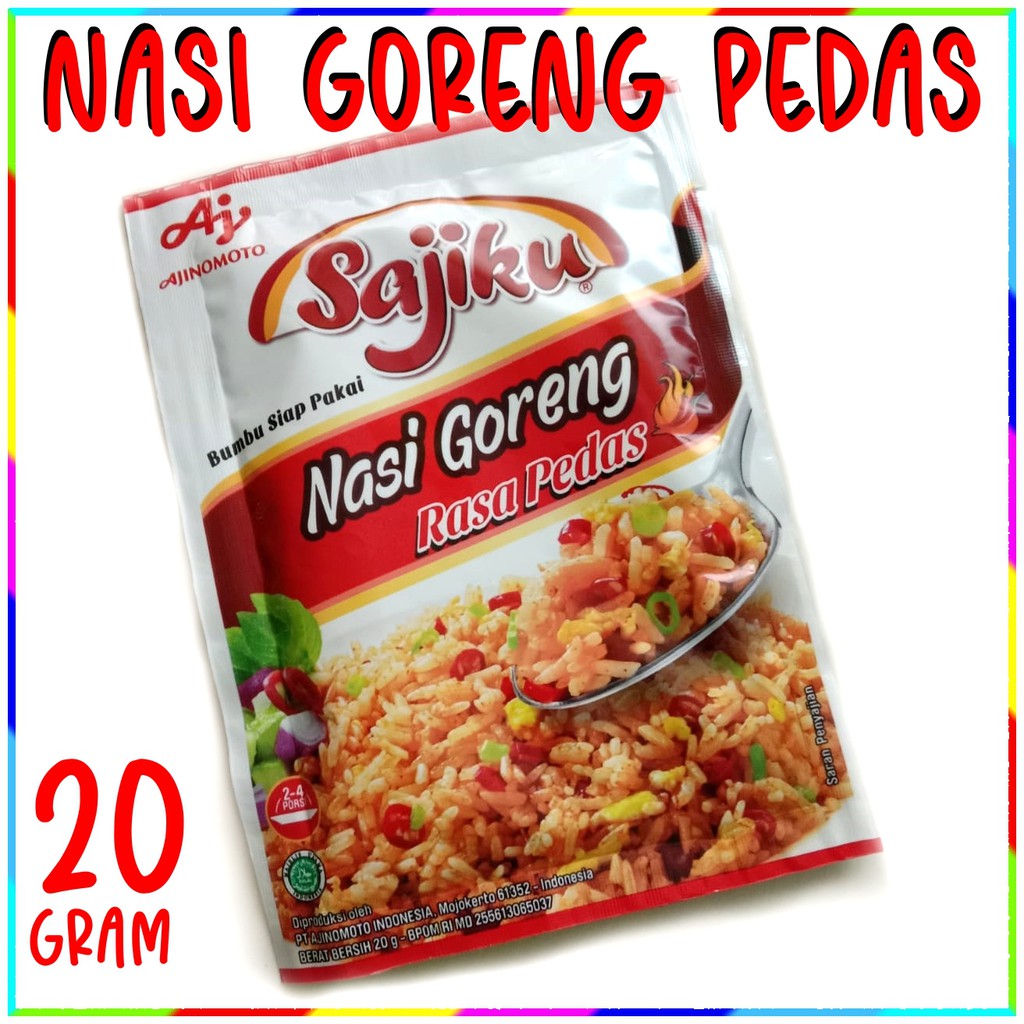 

sajiku nasi goreng PEDAS 20gr saji bumbu siap pakai