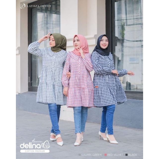 tunik baju atasan delina tunic latisza