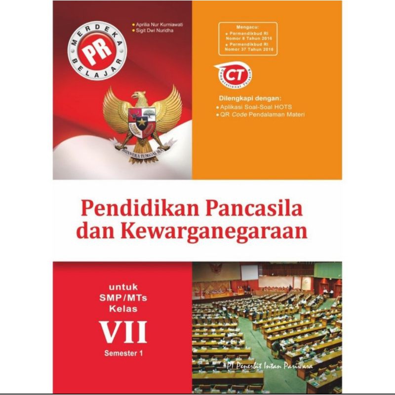 Buku PR PPkn Kelas 7 Semester 1 Revisi Intan Pariwara