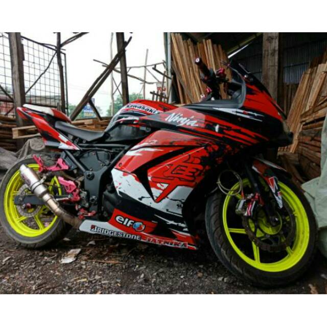 Striping Variasi Decal Ninja 250 Karbu Hayabusa Shopee Indonesia