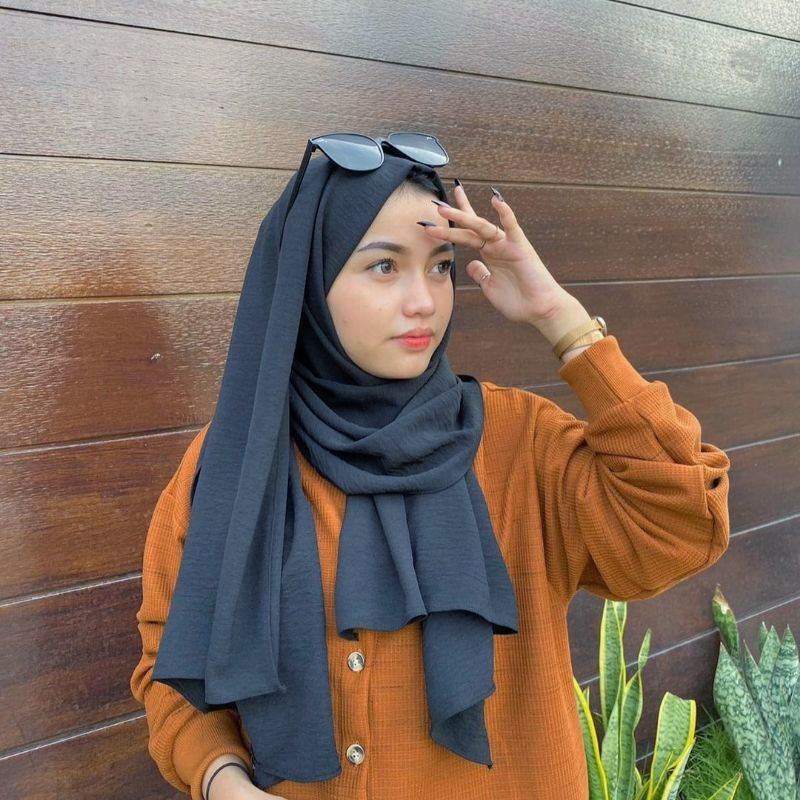 Pashmina Crincle Airflow Premium Phasmina Premium by kudungan R scarf