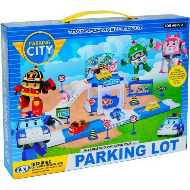 Mainan Parking Lot Robocar Poli