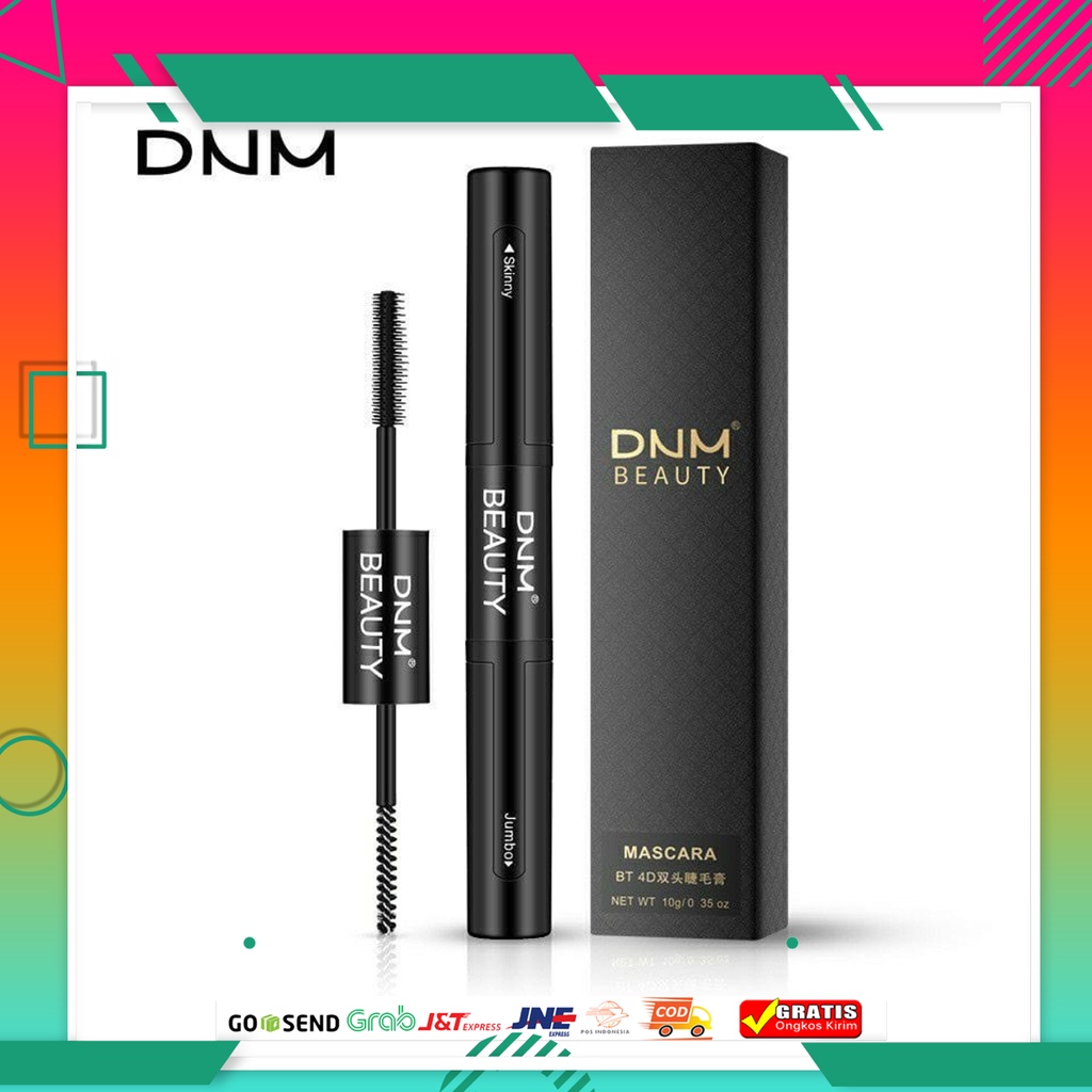 DNM MASCARA EYEBROW BEAUTY BIUTY WATERPROOF / ORI SILK WITH FIBER DAN EYELINER 4D BEUTY