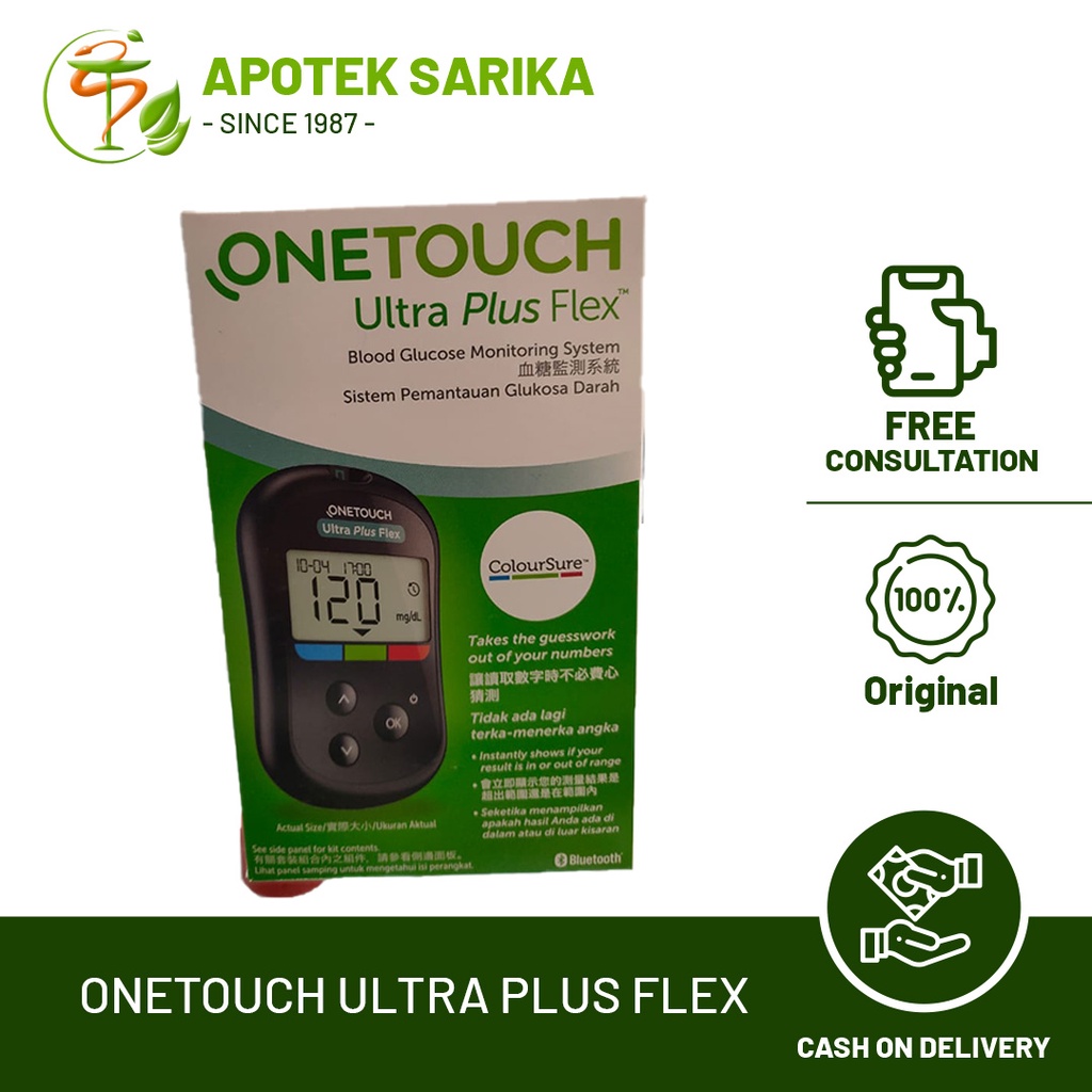 Jual Onetouch Ultra Plus Flex Alat Ukur Gula Darah Shopee Indonesia