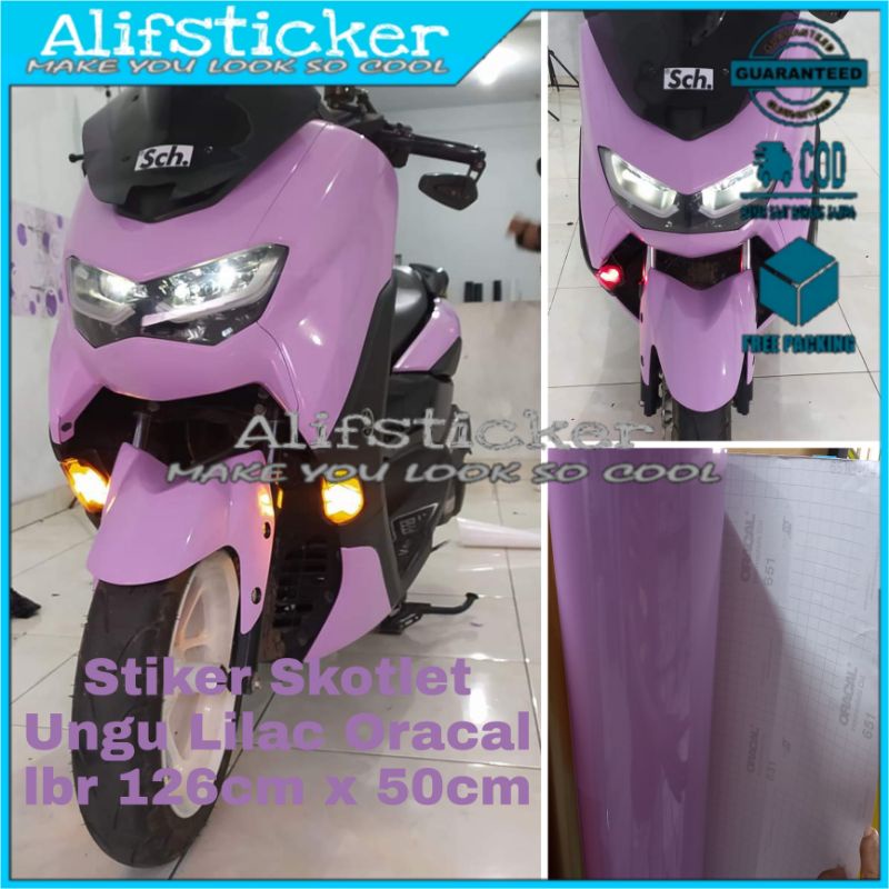 Stiker Skotlet Ungu Lilac Ungu Taro Skotlet Oracal Skotlet Nmax