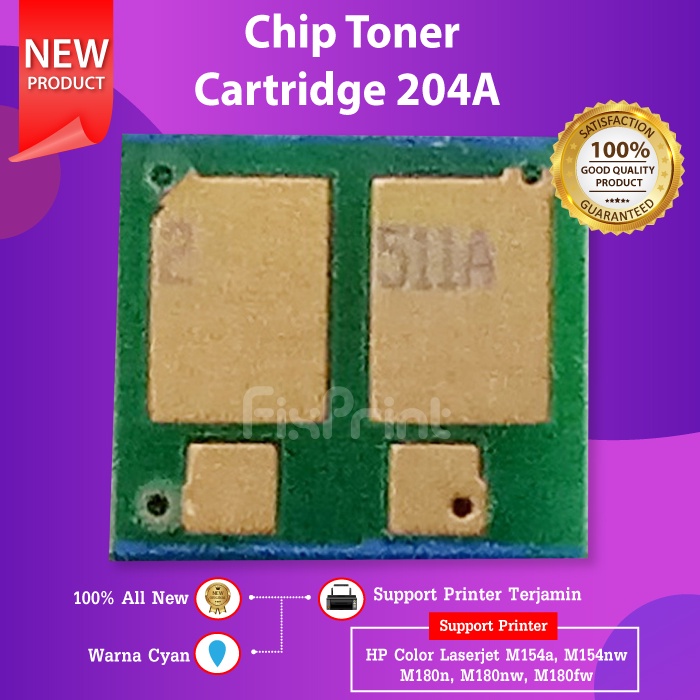 Chip Toner Cartridge 204A CF510A CF511A CF512A CF513A Printer HP M154a M154nw M180n M180 M181 M181fw