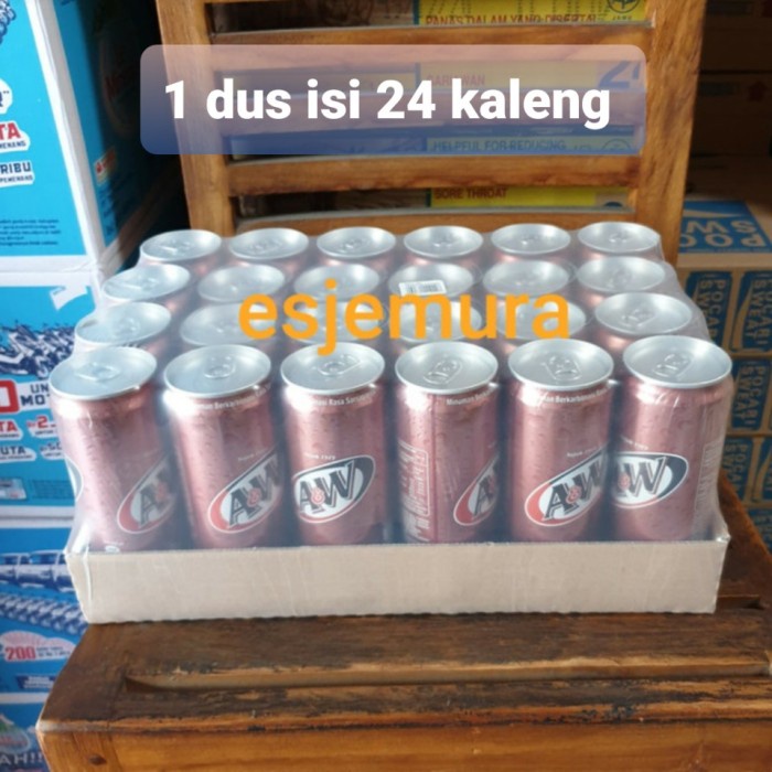 

(BISA COD) A&W Sarsaparilla kaleng / AW Sarparila Rootbeer can perdus