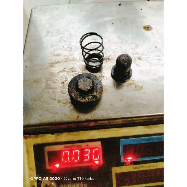 baut per pedas saringan filter oli vario110 lama