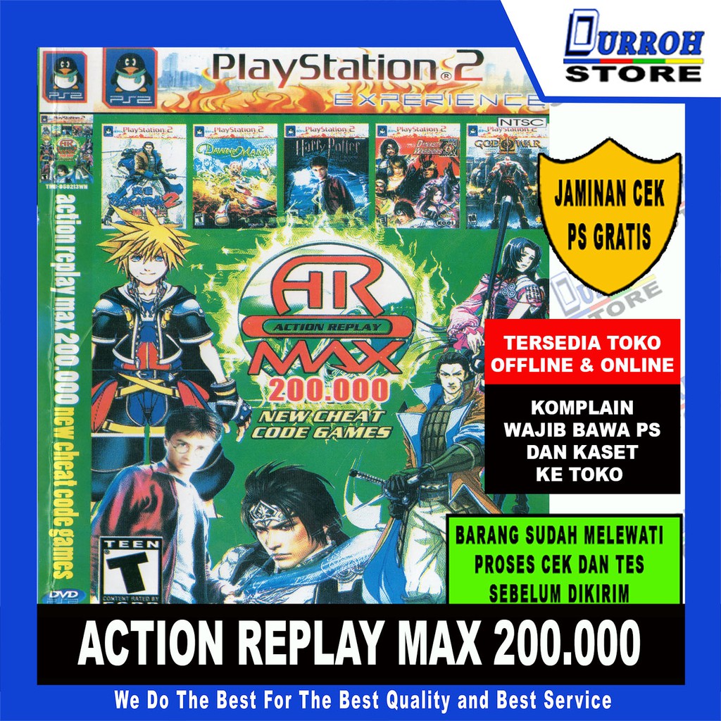 KASET GAME PS 2 ACTION REPLAY MAX 200.000
