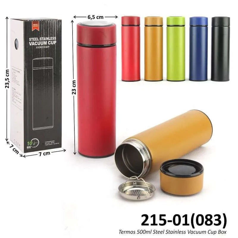 Termos LIFE ORIGINAL Tahan Panas / Botol minum Vacuum Flask Thermos Sakura 500 ML