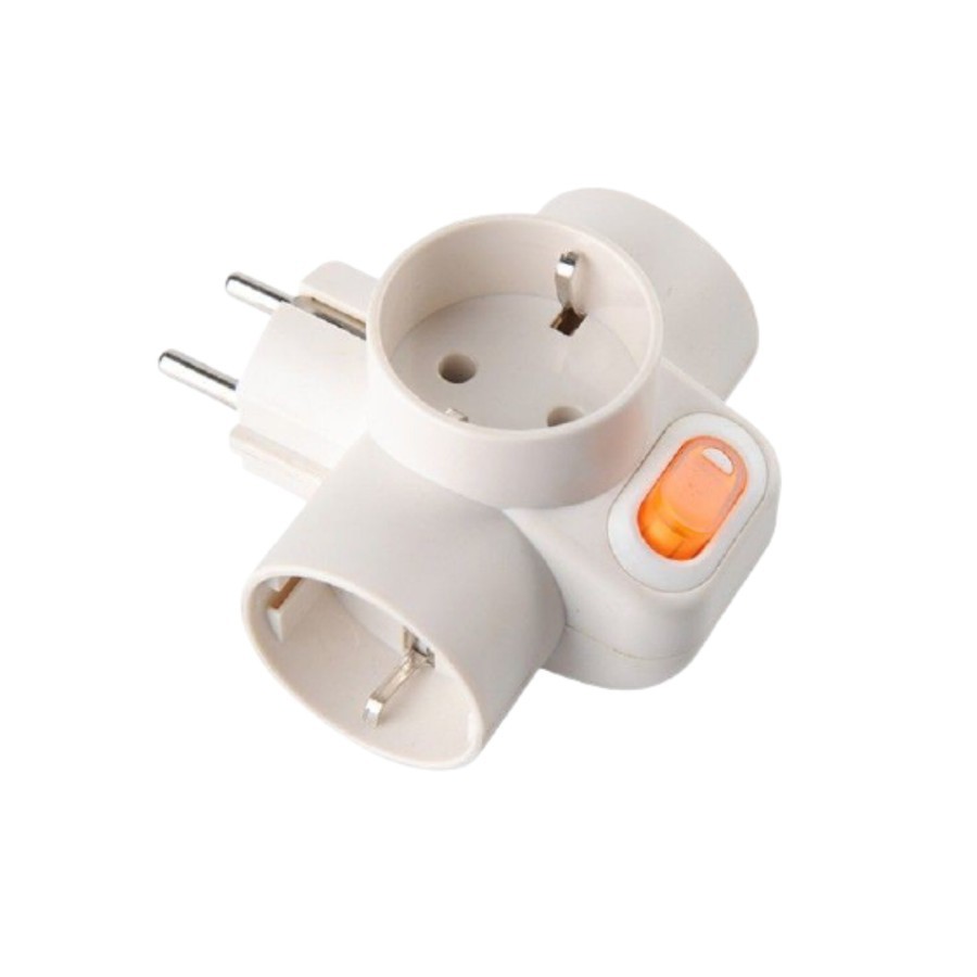 STEKER T ARDE SAKLAR UTICON SC-382 T ARDE 3 CABANG + LAMPU INDIKATOR