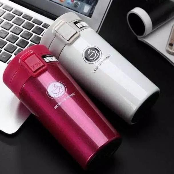 TERMOS KOPI ADA PENYARING / BOTOL MINUM AIR PANAS VACUM STAINLESS [BISA COD GRATIS BUBBLE]