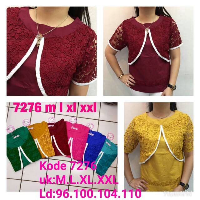 Blouse Brokat Chibi 7226