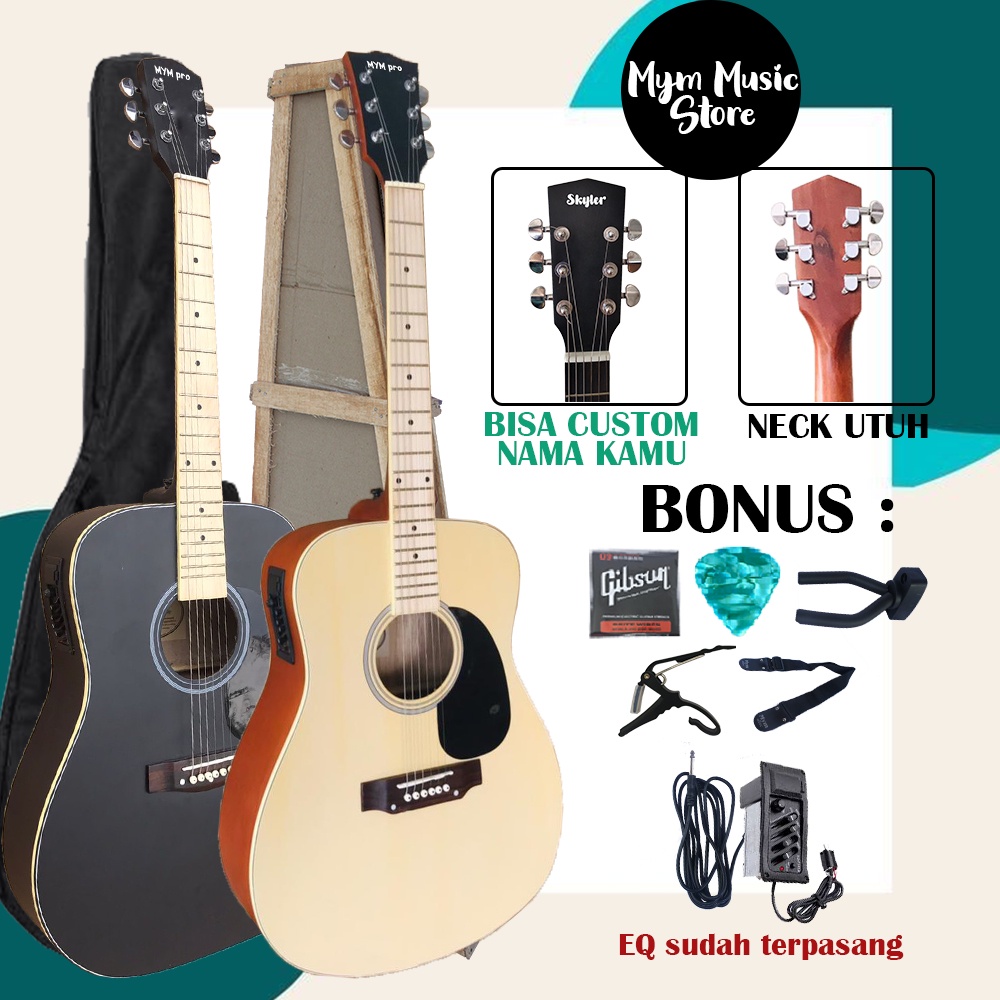 Gitar Akustik Elektrik 7545R model Cort Custom Free Packing Kayu dan Bergaransi