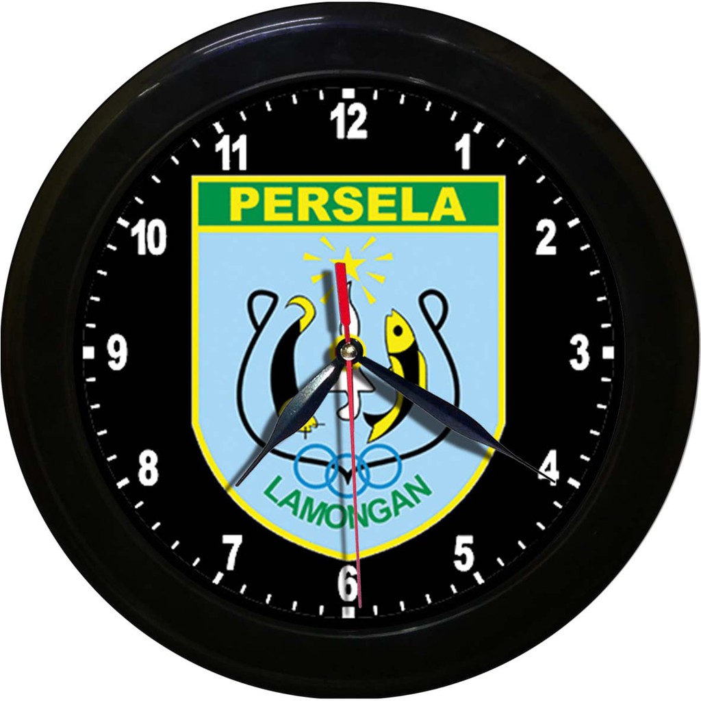 JAM DINDING PERSELA LAMONGAN  (DIAMETER 30 CM)