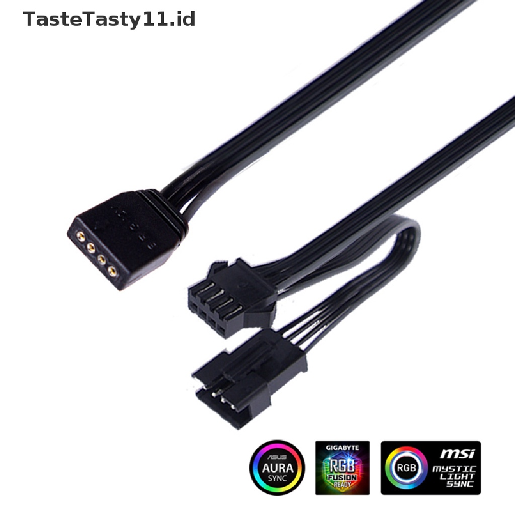 Kabel Adapter Kontrol Sinkronisasi Motherboard 5V / 12V Rgb 3 / 4 Pin