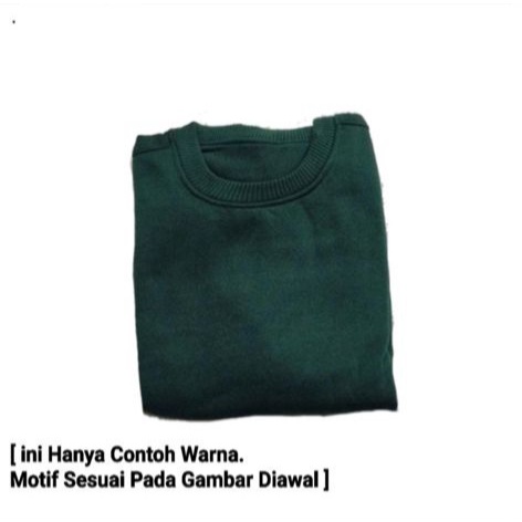SWEATERPOLOS BASIC FEAR OF GOD SIZE M-XXL (PRIA & WANITA)-HIJAU BOTOL