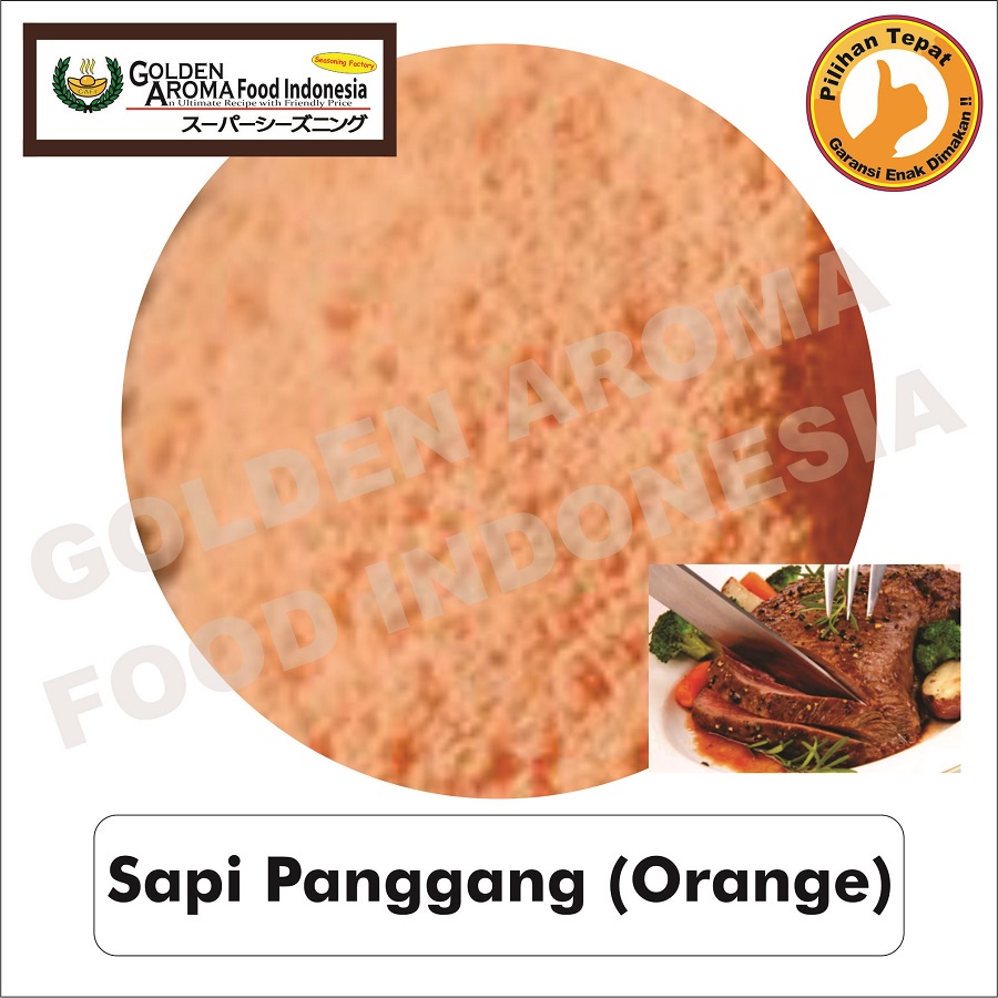 

Bumbu Tabur bubuk Serbaguna Murah Halal Rasa Sapi Panggang Orange 250gr seasoning powder