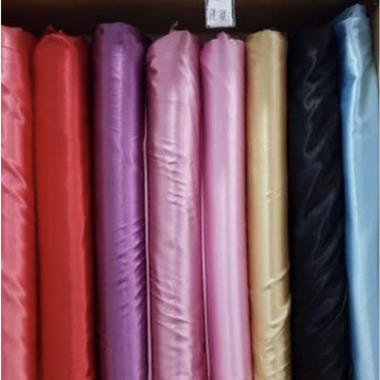 Kain Roll Satin Clarissa Sateen Polos Bahan Tebal Saten Velvet Bahan Baju Bridesmaid