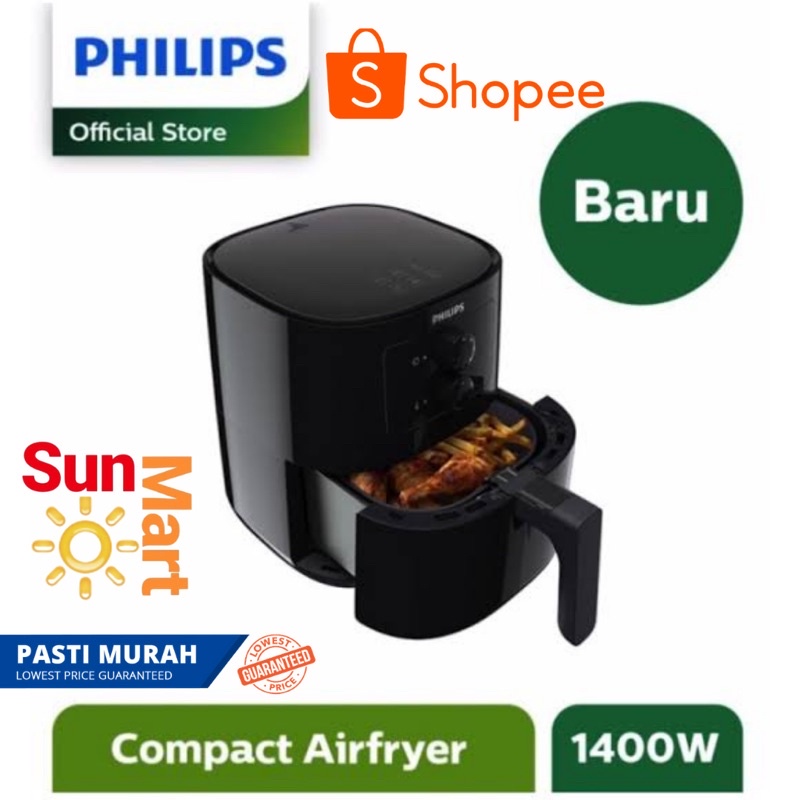 AIR FRYER PHILIPS HD9200 / 90 Essential Airfryer Spectre - Black