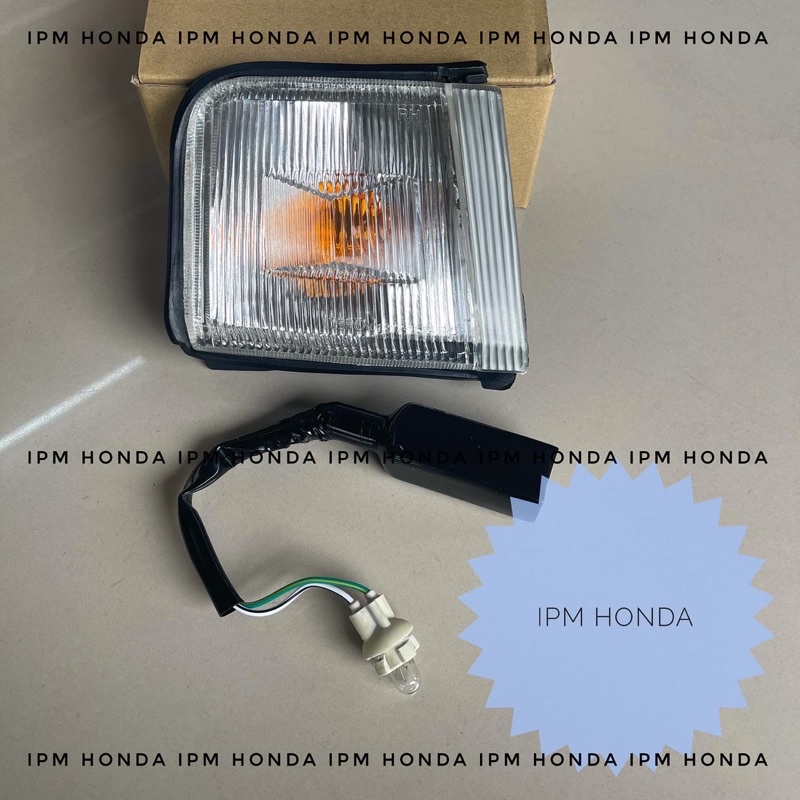 Sen Sein Corner Samping Lampu Depan Kanan / Kiri Besar Putih Honda Accord Prestige 1988 1989