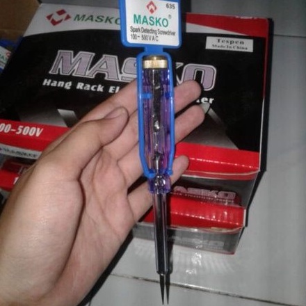 Masko Test Pen Kuningan 635 / Test pen Masko 635 Kuningan / Test Pen / Obeng Listrik