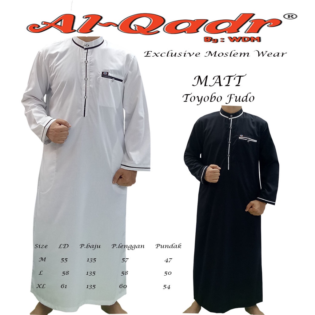 Jual Jubah Pria Jubah Dewasa Gamis Pria Dewasa Lengan Panjang Al Qadr