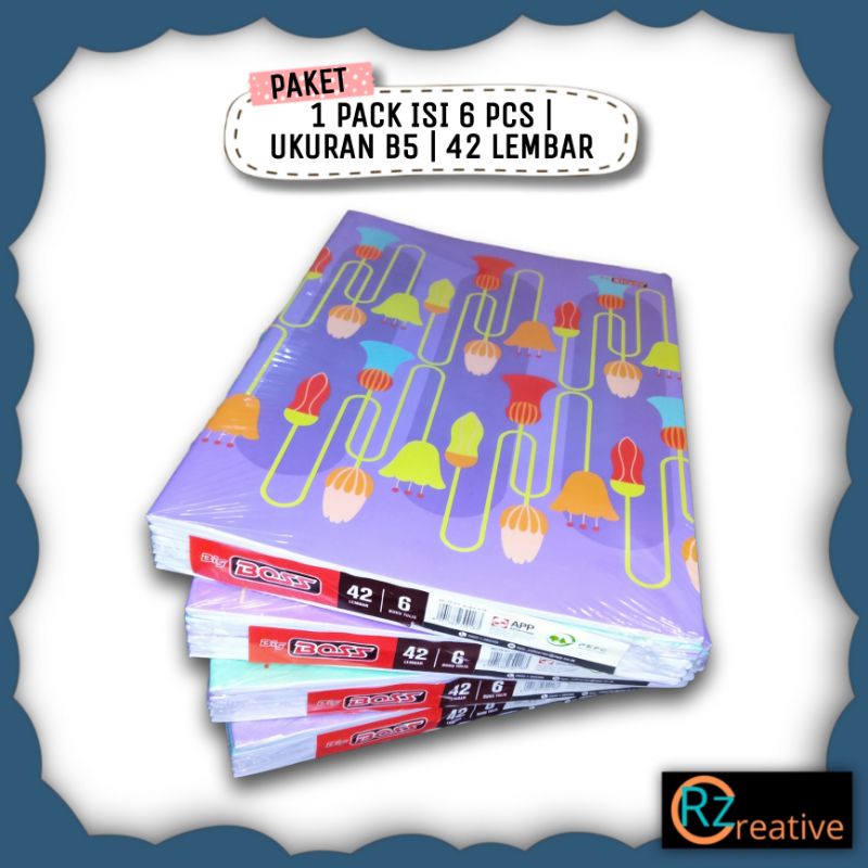 

[1 PACK = 6 PCS] Buku Big Boss Ukuran B5 42 Lembar