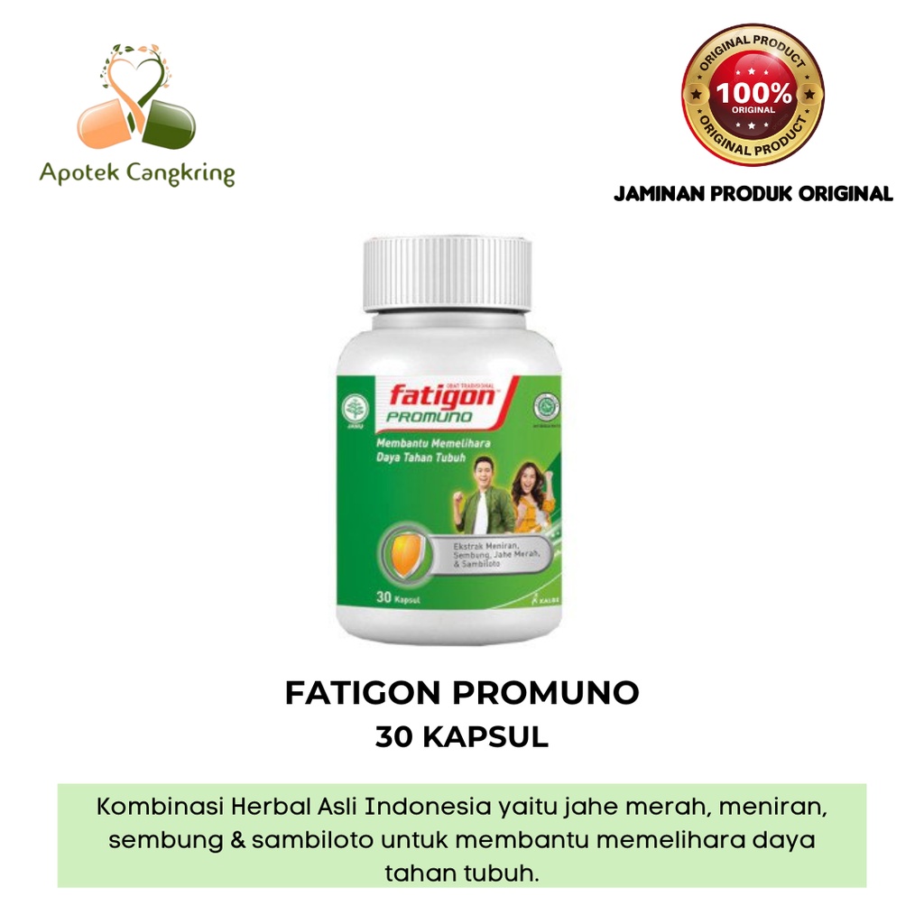 Fatigon Promuno Botol 30 Kapsul Herbal Daya Tahan Tubuh