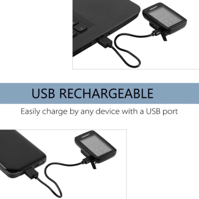 Spedo Meter Wirreless USB Rechargeable LIXADA + Barfly CycloComputer