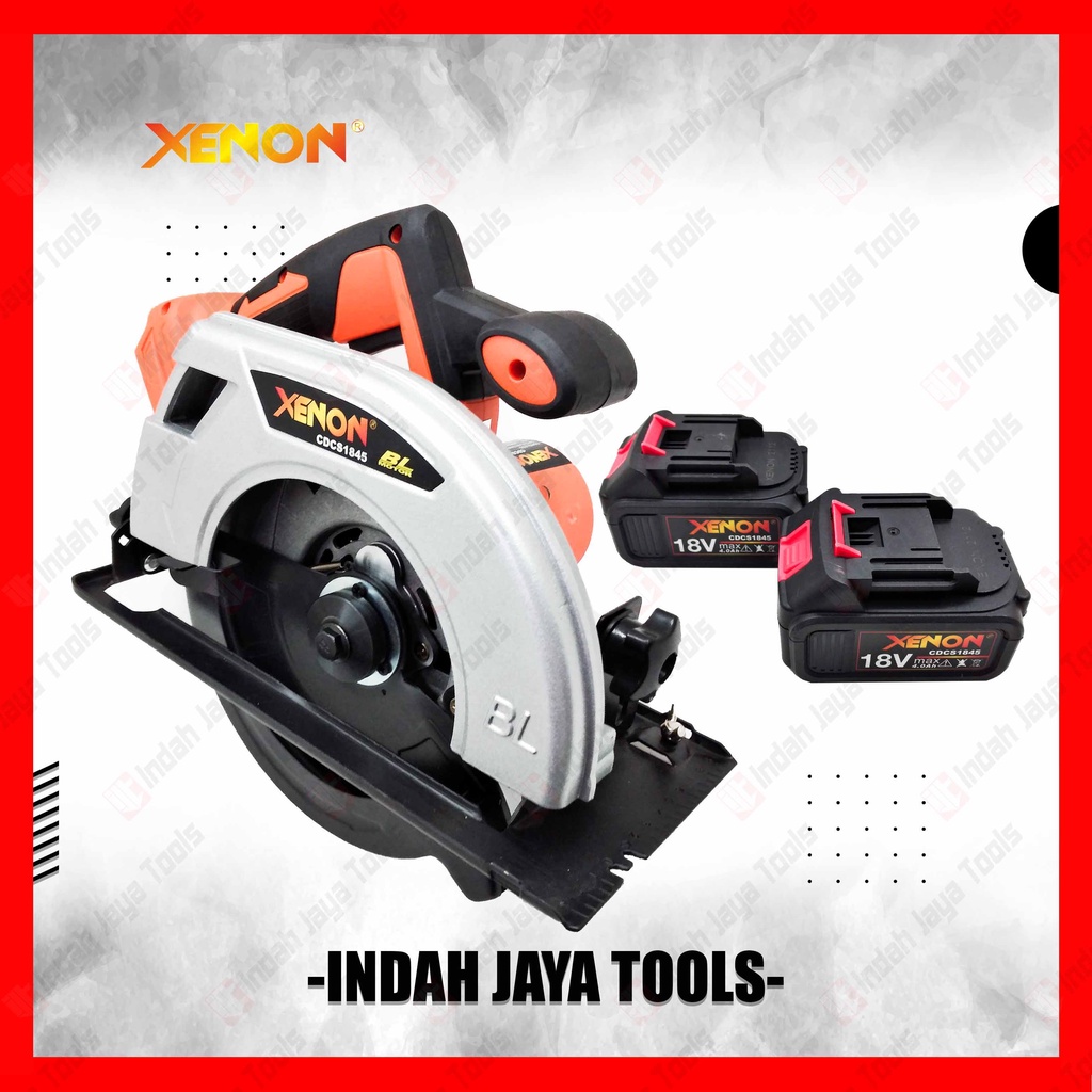 XENON CDCS1845 CIRCULAR SAW CORDLESS - Mesin Potong Kayu Baterai Gergaji