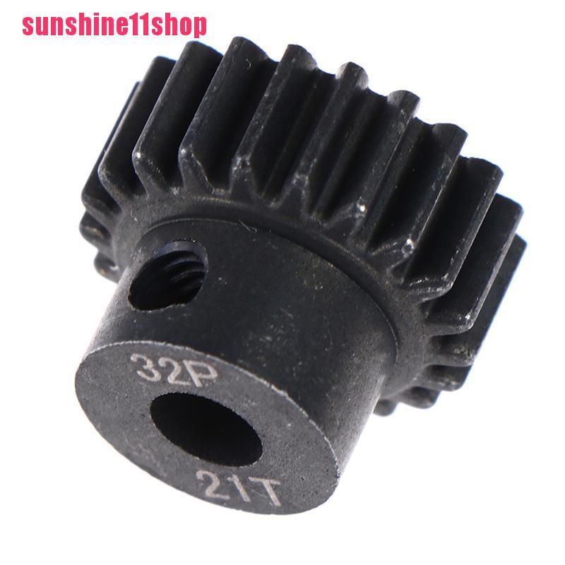 【SHOP】32P M0.8 5mm Black Steel Metal Pinion Motor Gear For 1/10 Rc Model Car