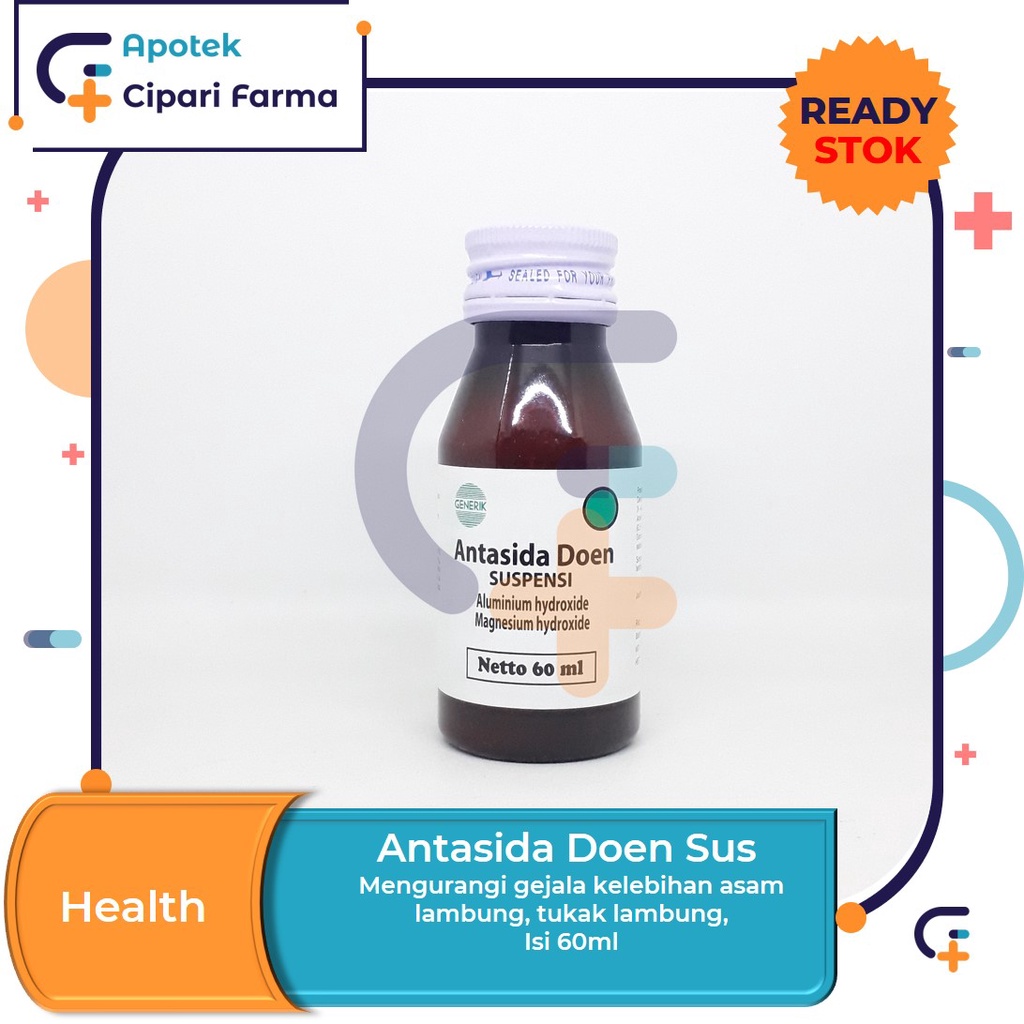 Antasida Doen Sirup Obat Sakit Maag | Mual | Nyeri Lambung isi 60ml