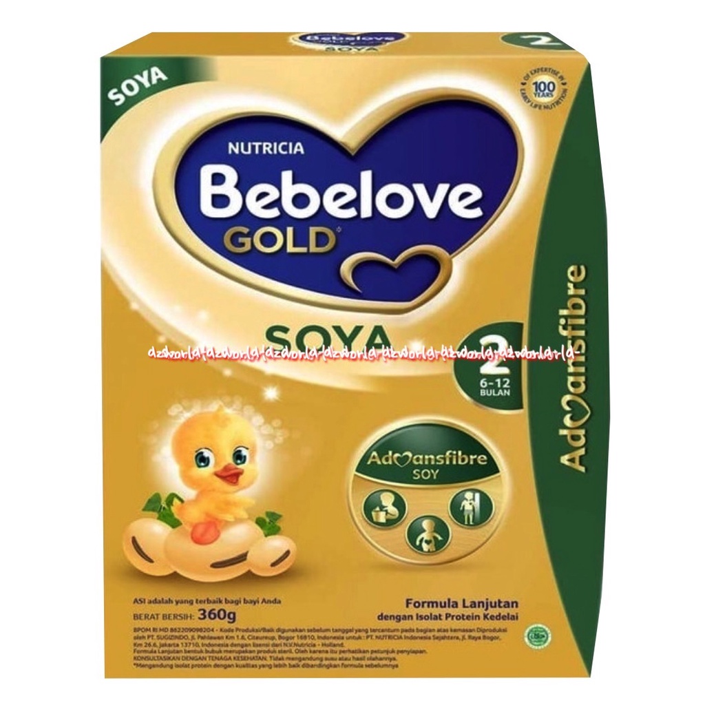 Nutricia Bebelove Gold 2 Soya 360gr Susu Formula Bayi Anak Kedelai Bebelac Gold Soya 2 Bebe Love no 2