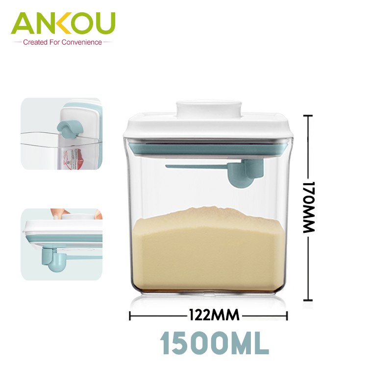 Adda Home - Ankou - Toples ( Tempat makanan / Tempat susu bubuk ) Air Tight 1500ml